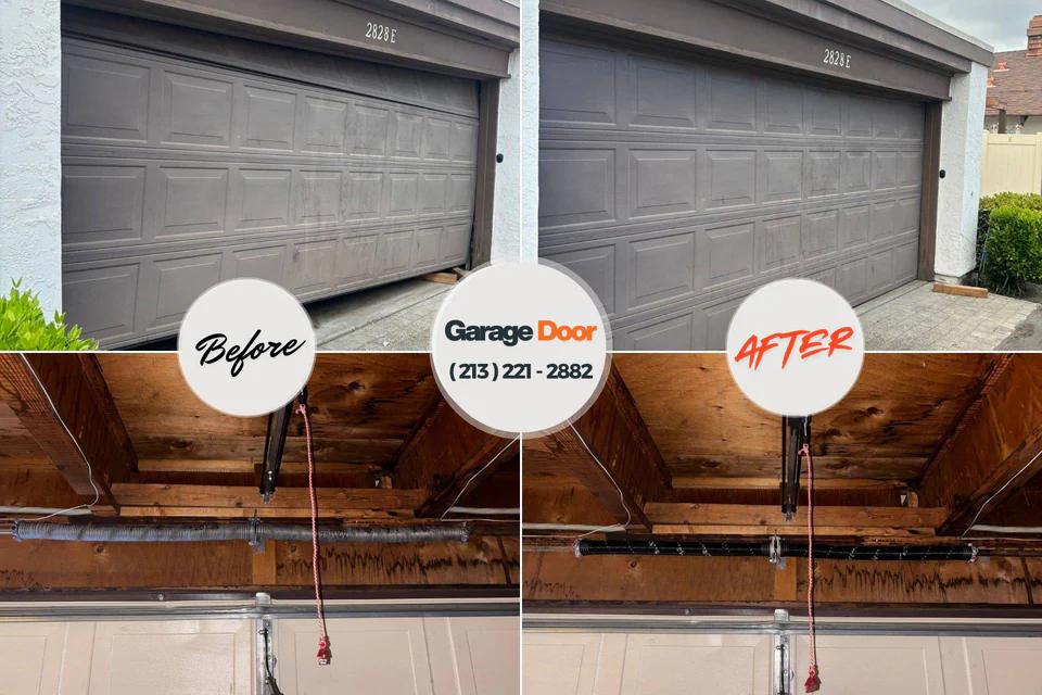 Before and after: garage door repair McKeesport, PA